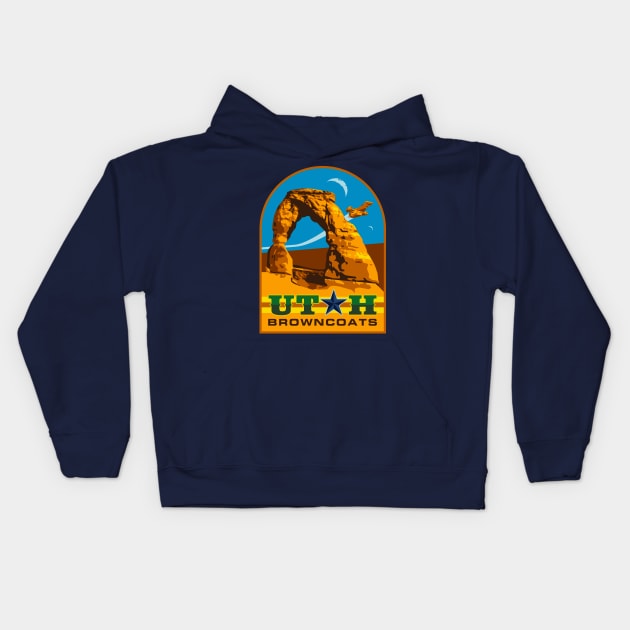 Utah Browncoat Arches Kids Hoodie by utahbrowncoats